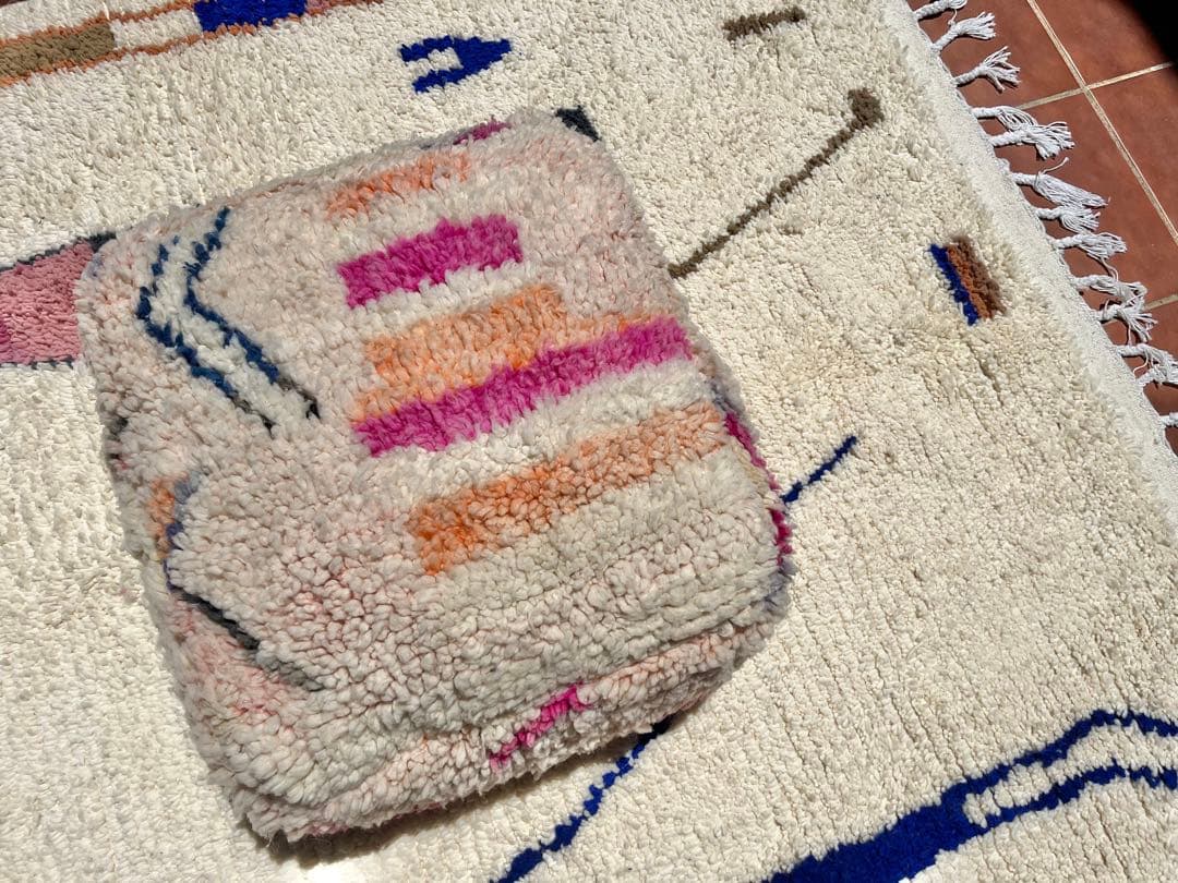 モロッコ　プフ　pouf アジラル　オットマン クッション　ラグ　141 モロッコ プフ pouf アジラル オットマン クッション 2 | Boawid