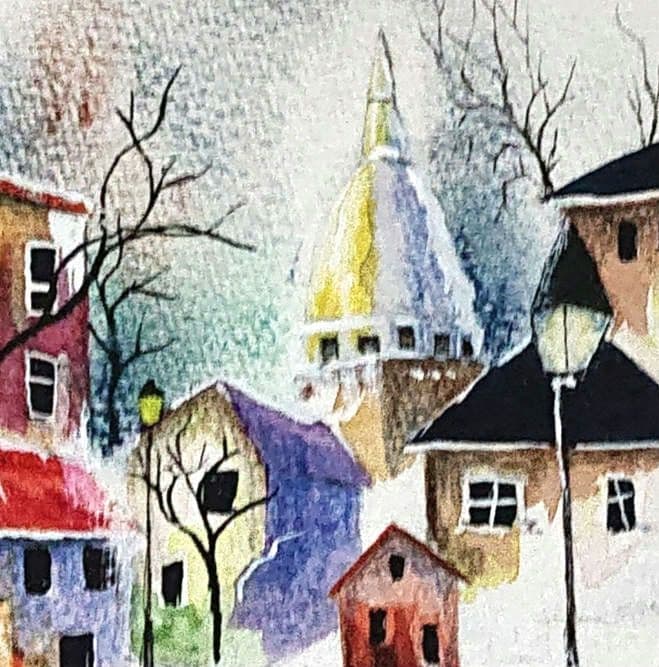 絵画 ☆ 魔法のNicolaの世界☆原画 ア−ト 風景画