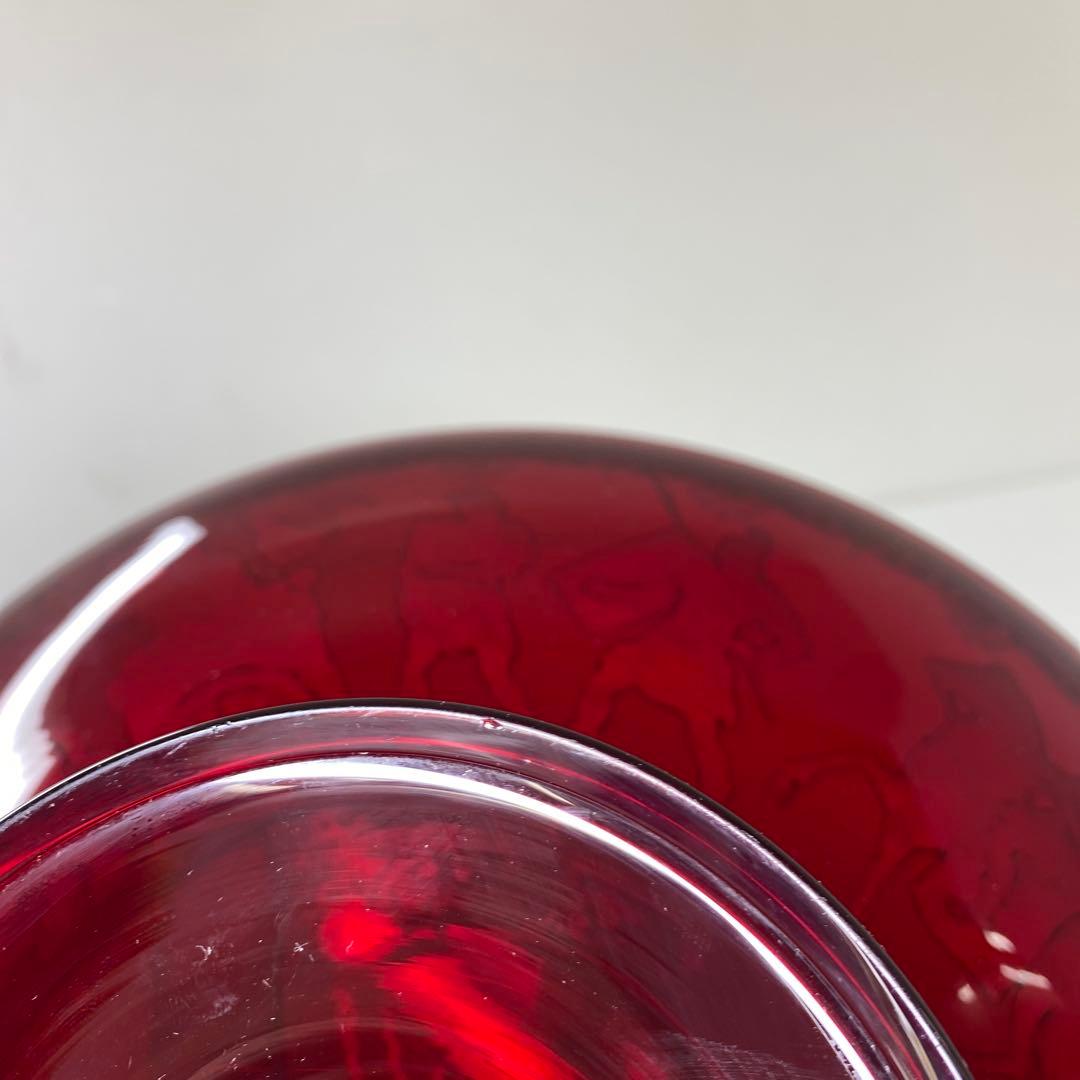 ムラーノ ベネチアングラス 人物金彩コンポート 直径25.8㎝東な7