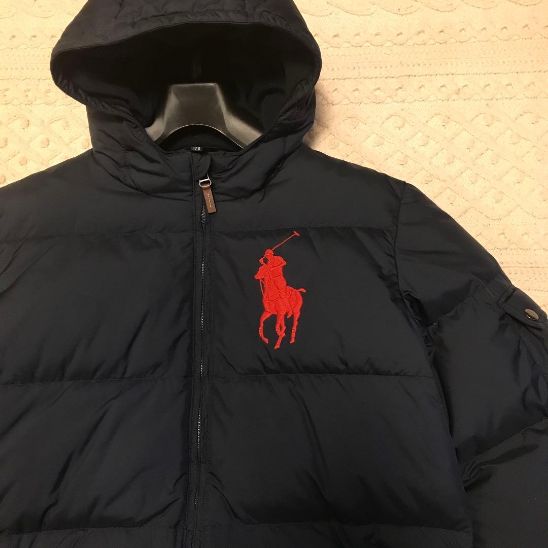 美品 ポロ ラルフローレン ビックポニー ダウン ボーイズ 170 XL
