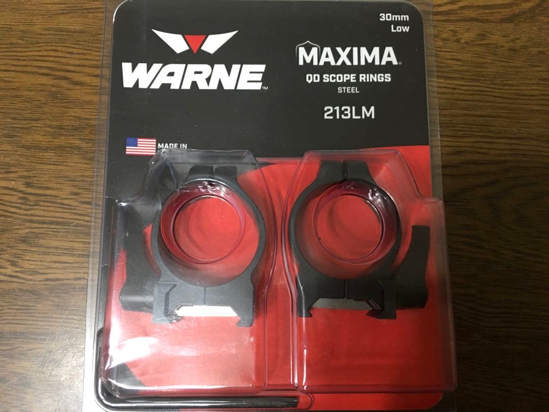 WARNE MAXIMA 30mm QDスコープリング 射撃用　ライフル WARNE MAXIMA 30mm QDスコープリング 射撃用 ライフル WARNE MAXIMA