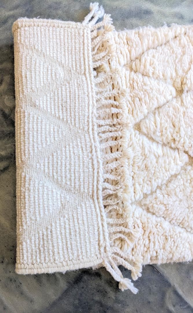 週末限定セール】新品未使用モロッコミニベニワレンラグ-No.20 62×108