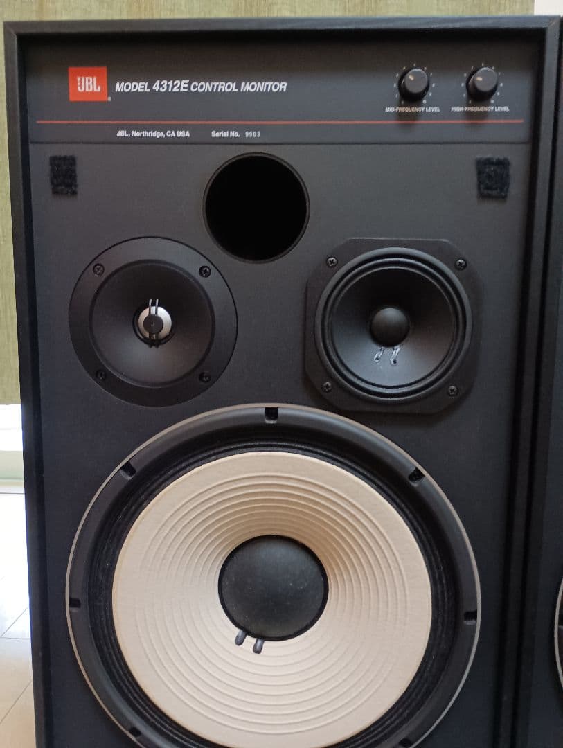 JBL 4312E BK CONTROL MONITOR スピーカー [1本]1 新品未開封】 JBL 4312E BK スピーカー ペア 正規品 @35892 / 中古