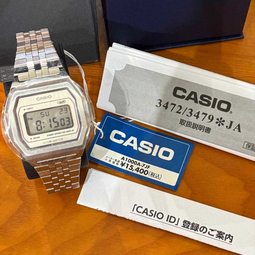 新品未使用CASIO プレミアムシリーズ A1000A-7JF シルバー - メルカリ