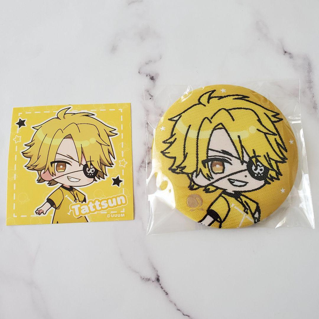 カラフルピーチ 刺繍缶バッジ たっつん シール付き - メルカリ