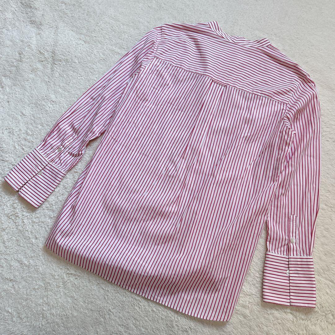 CANCLINI 23区ストライプシャツ 38 ブラウスイタリア製生地 コットン