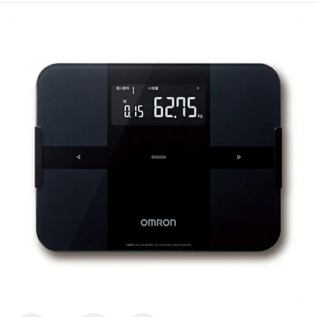 ★新品未使用★　OMRON 608T2-BK オムロン 黒 体重体組成計 カラダスキャン ブラック KRD-608T2-BK [スマホ管理機能
