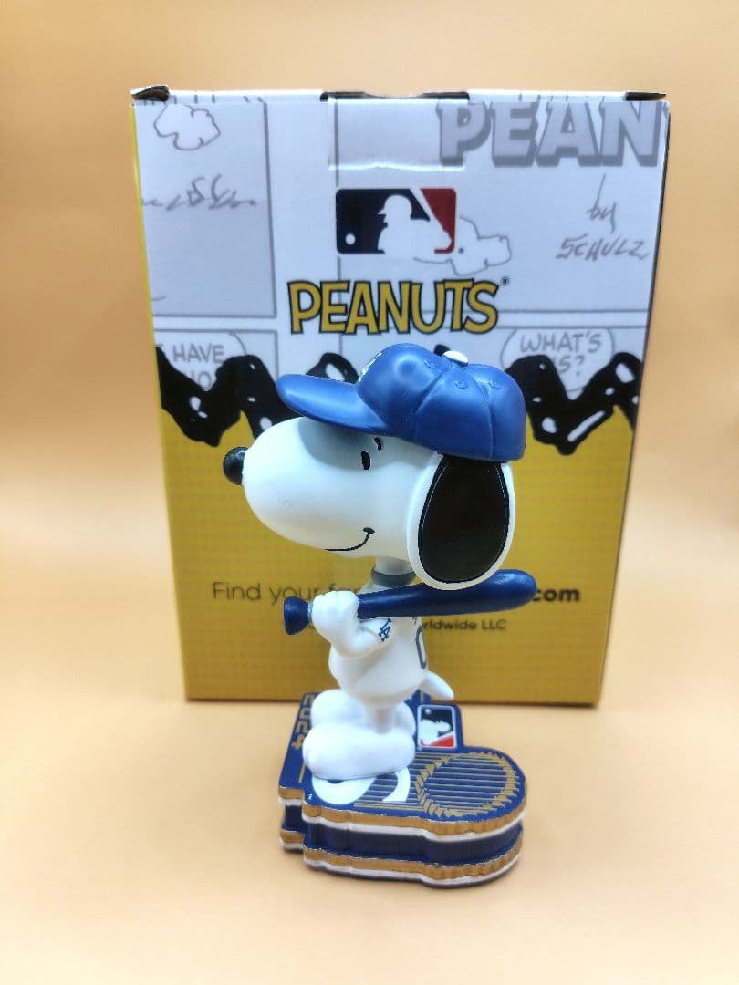 ピーナッツ×LAドジャース ボブルヘッド【150個限定品】スヌーピー