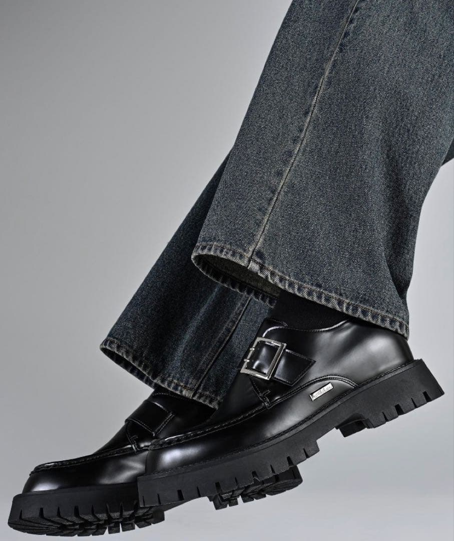 ADRER Chunky Hybrid Loafer シルバーバックル　Mサイズ ADRER（アドラー） ローファー Chunky Hybrid Loafer - +6.5cm