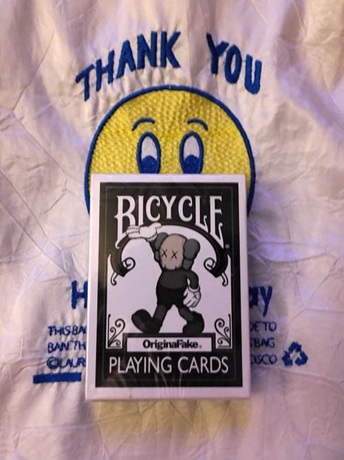 （たーなか）OriginalFake KAWS Playing Card黒 Kaws - The Good Old Things