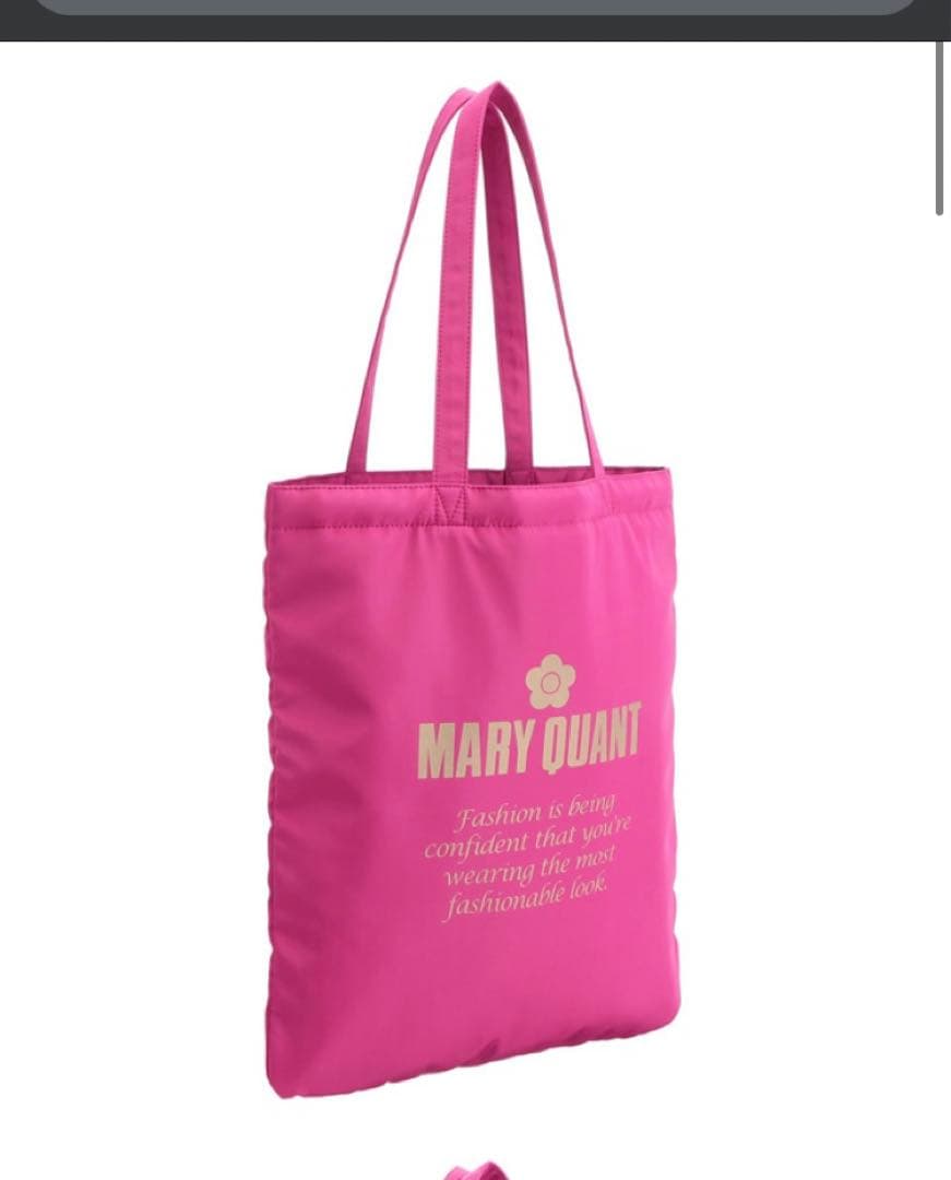 新品タグ付】マリークワント❤️トート バッグ 限定 ピンク - メルカリ