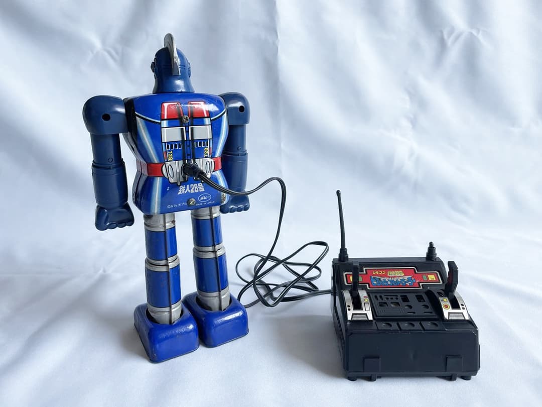 激レア】昭和レトロ 電動ビジョンコントロール ブリキ製 ポピー 新鉄人