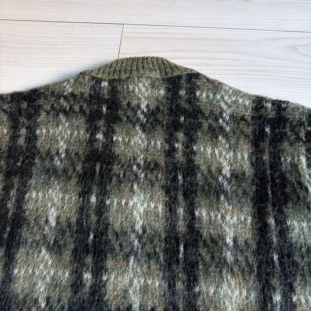 ガ*バ様 極上 希少 60s PURITAN モヘア セーター チェック柄 L相