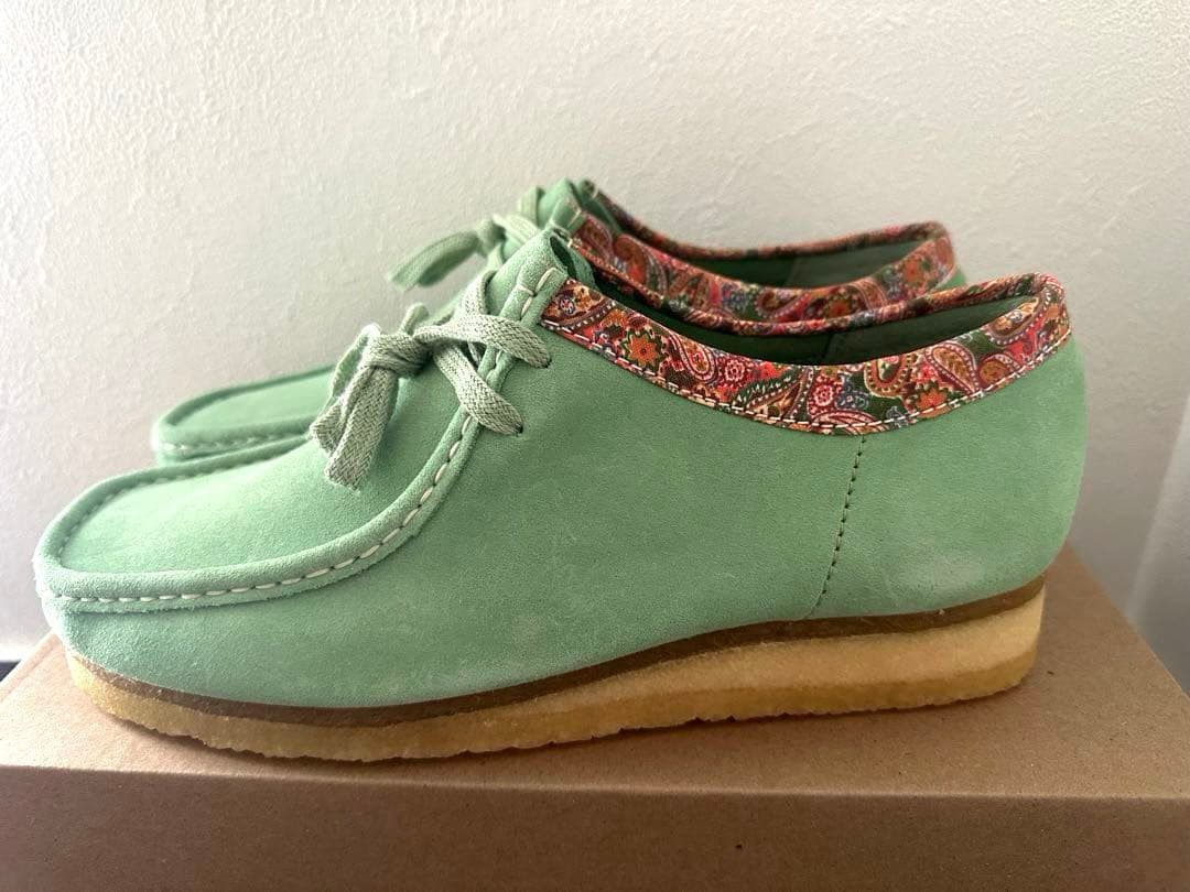 靴 STUSSY x CLARKS Wallabee UK10 SAGE STUSSYとClarksの新作コラボレーションシューズが10月5日に発売