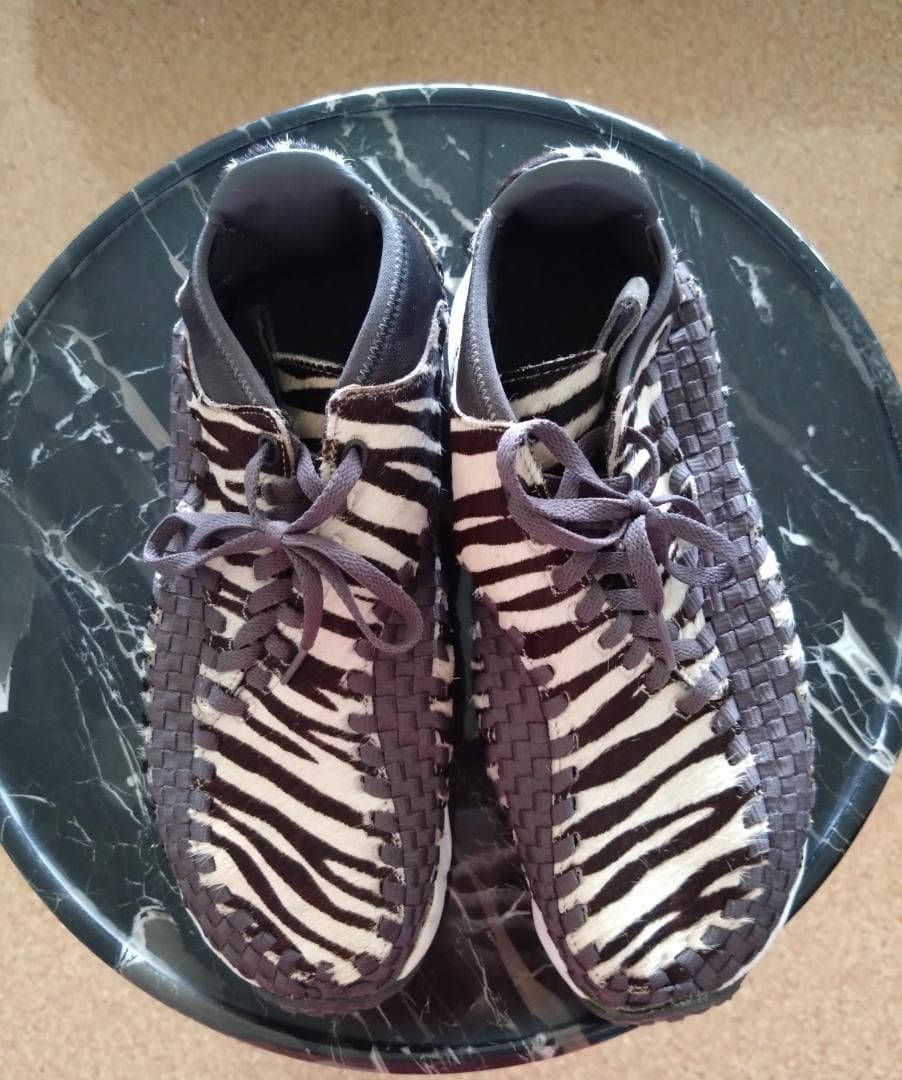 超激レア【NIKE】エアフットスケープウーブン ゼブラ柄ハラコレザースニーカー NIKE】ナイキ エアフットスケープウーブン ゼブラ柄ハラコレザー