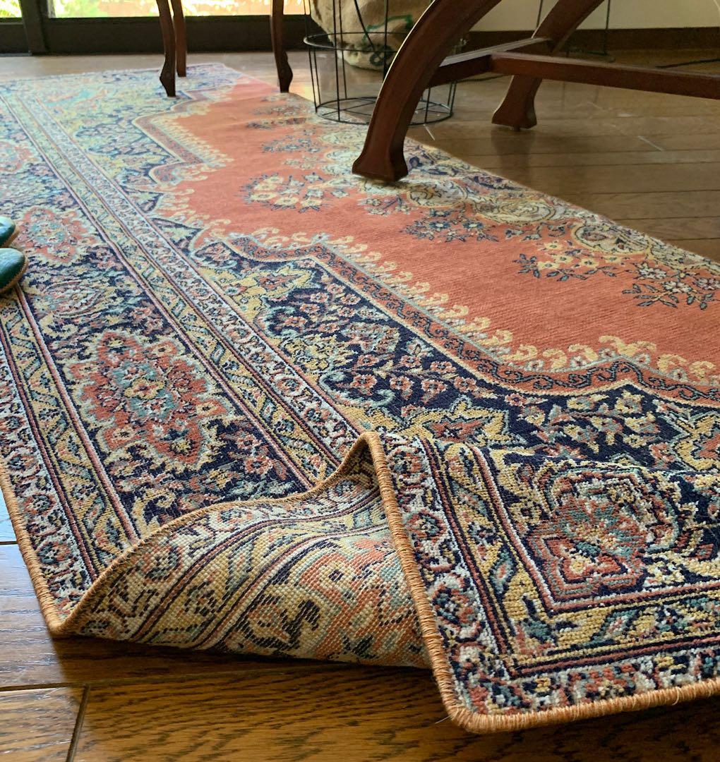 トルコヴィンテージラグ　215×71ロングランナー　カイセリ　アンティークピンク ヴィンテージラグ | トルコ・カイセリ No.03 | 赤色 | 170×105 – tiflo