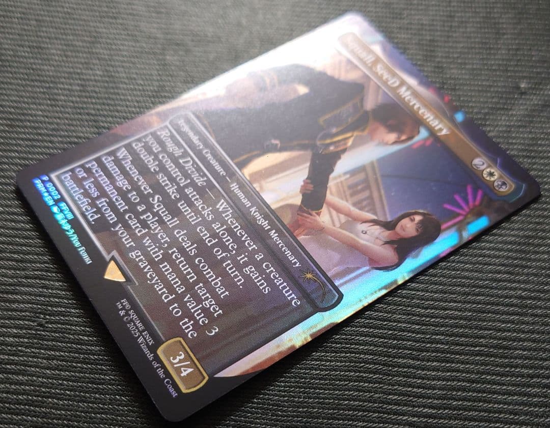 mtg 稀少個体 優勝プロモ SeeDの傭兵スコール ボーダーレス FOIL 英