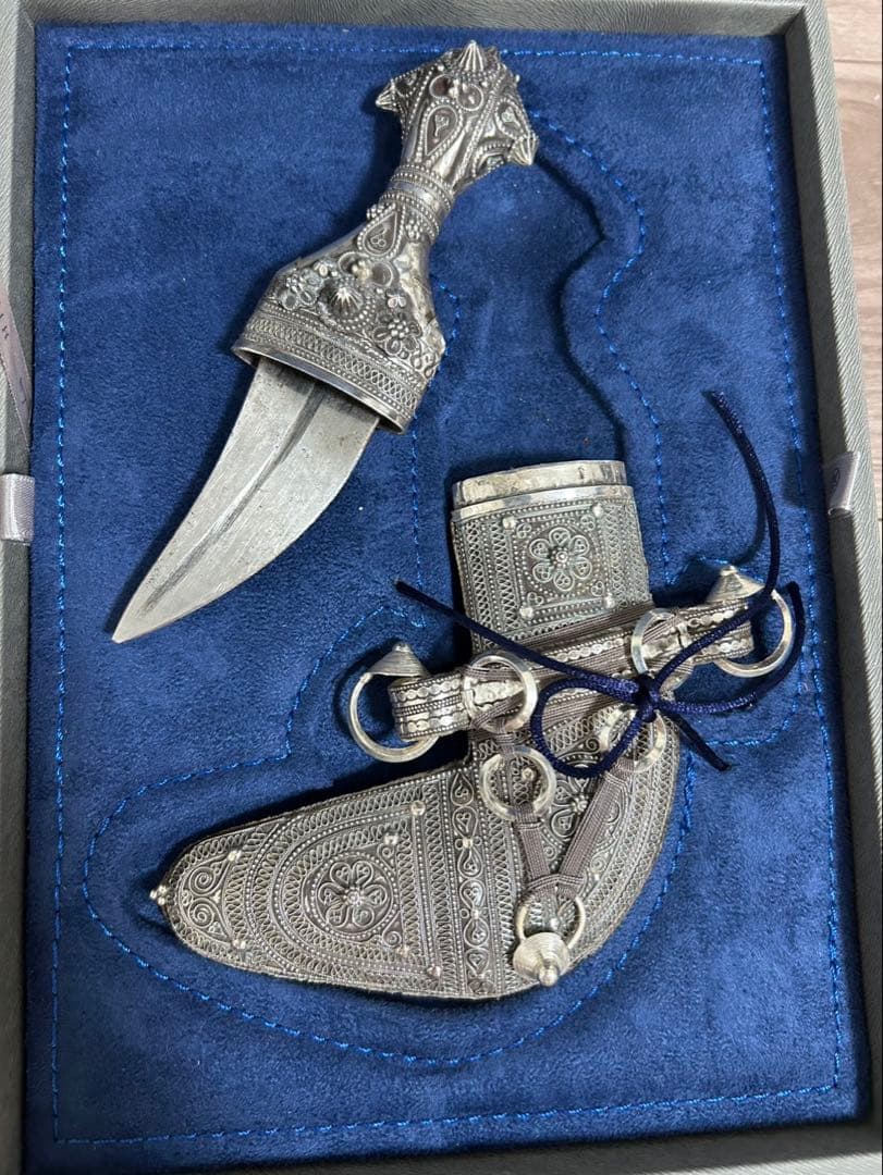 超レア 非売品】シルバー ダガーと鞘のセット 大阪万博 オマーン館