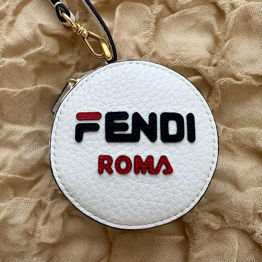 FENDI フェンディ FILAコラボ リュックサック エコバッグ　ホワイト 40236-23668-33-1w.jpg