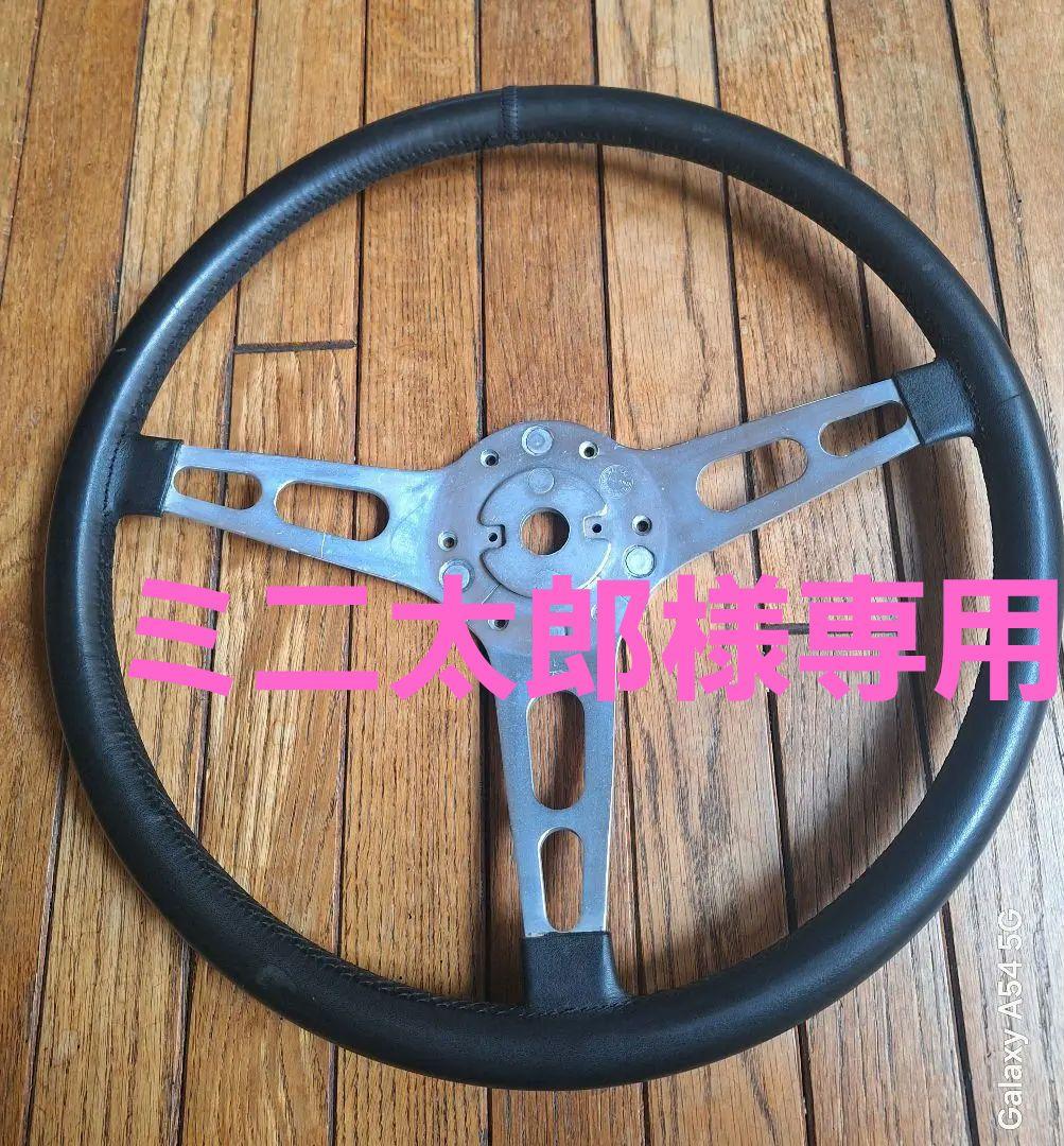ミ*郎様 レスレストン黒革巻きステアリング Les Leston Grand Prix レザーステアリング | ローバーミニ