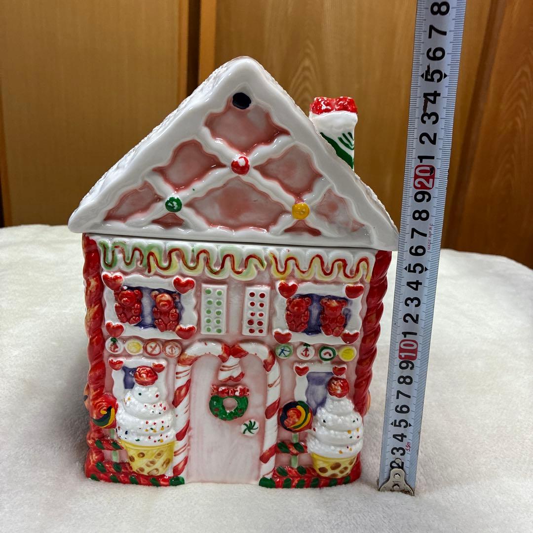 ジンジャーブレッドハウス （お菓子の家）陶器 クッキージャー