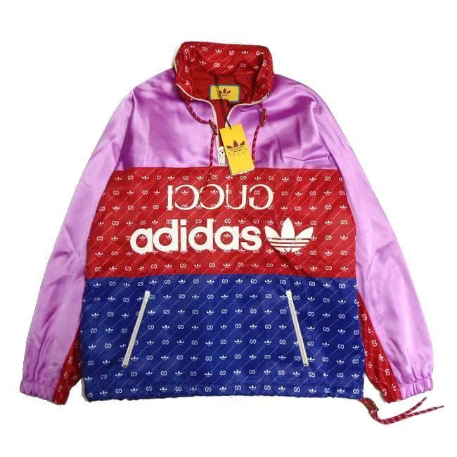 新品 GUCCI×adidas グッチ×アディダス フードインジャケット 48 - メルカリ