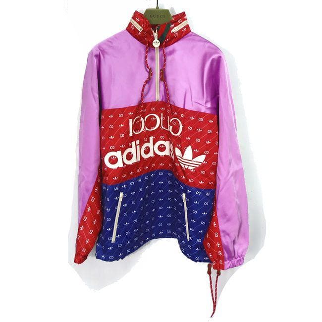 新品 GUCCI×adidas グッチ×アディダス フードインジャケット 48 - メルカリ