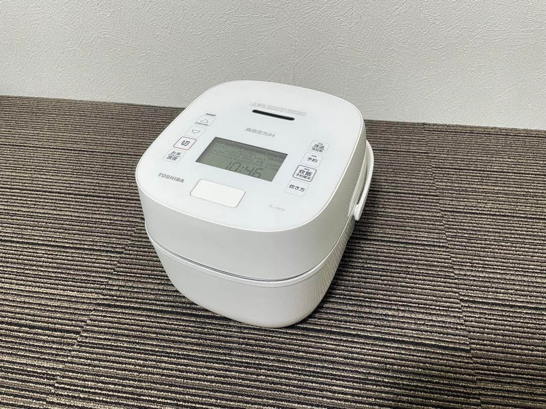 東芝　RC-10VSP 真空圧力IH ホワイトデジタル炊飯器 TOSHIBA（東芝） 真空圧力IH炊飯器 RC-10VSP(W) : うちの猫 - 通販