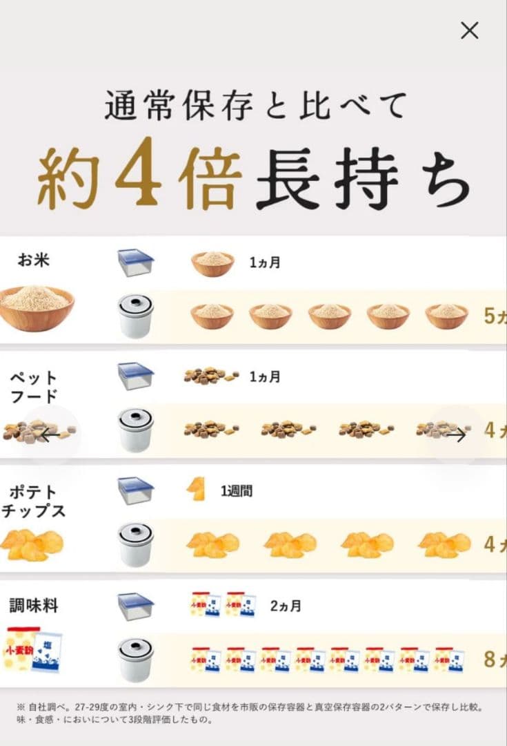 ✨新品未使用✨OoBLE mini 真空保存容器　6.5L　米びつ　オーブルミニ