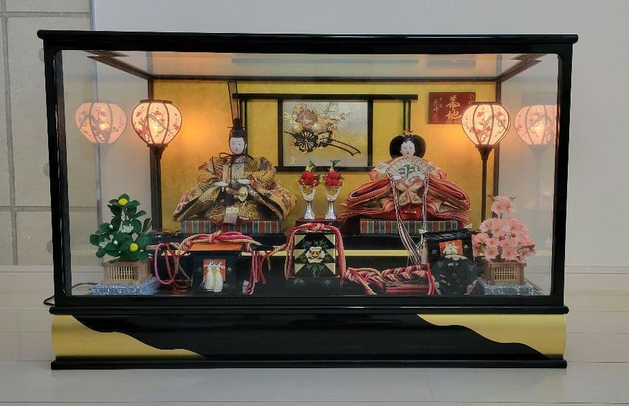 雛人形セット 2体 扇子付き オルゴール付 親王飾 雛人形セット 2体 扇子付き オルゴール付 親王飾