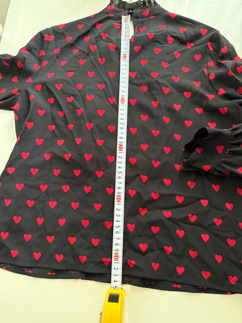 超美品 LOULOUWILLOUGHBY ハート柄フリルブラウス サイズ2 - メルカリ