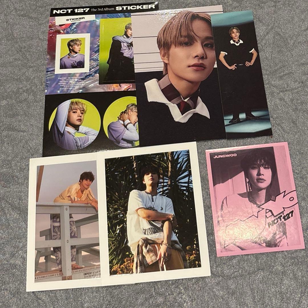 NCT127 ジョンウ ポストカード ステッカー セット - メルカリ