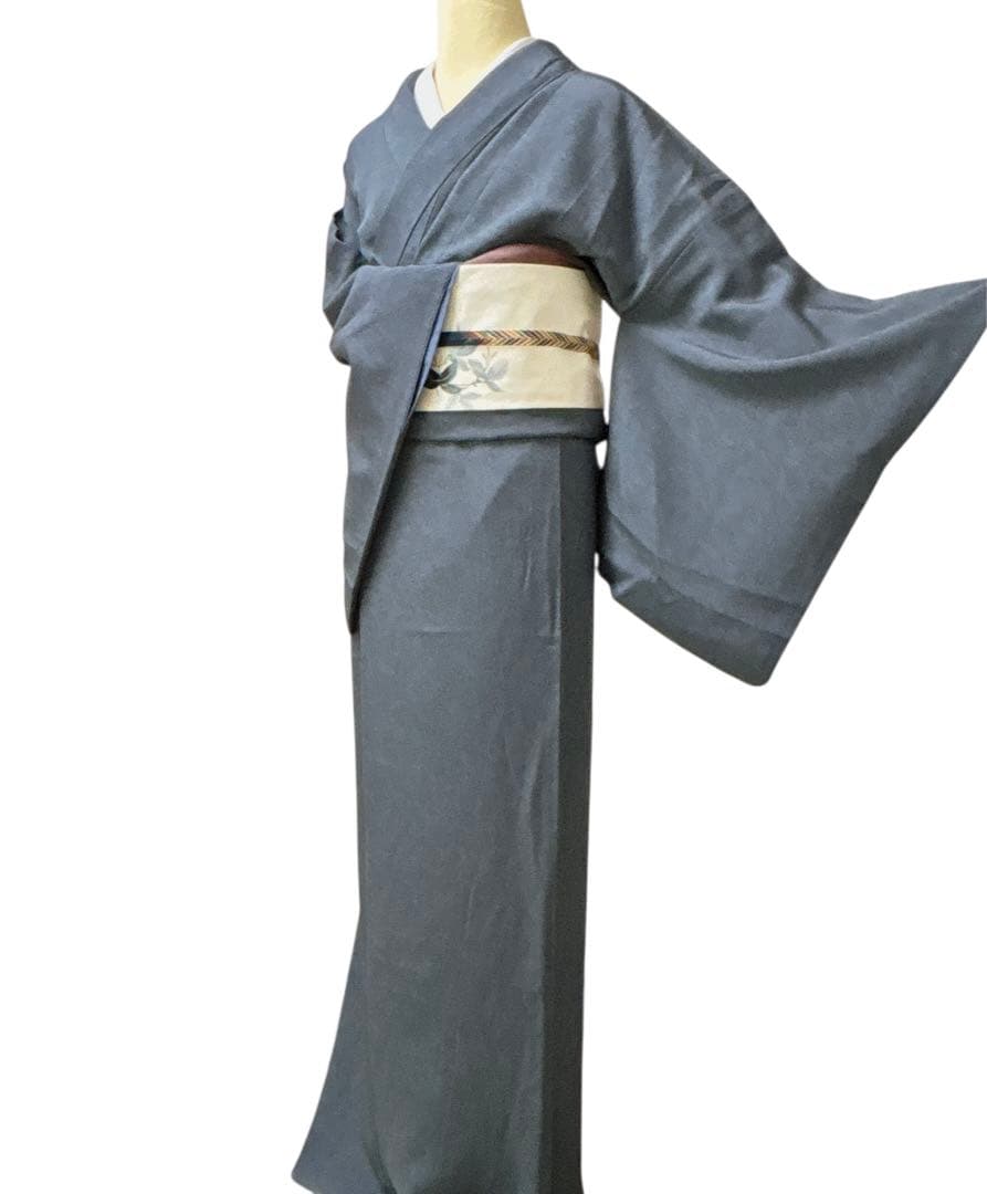 A99愛華 着物 落款入り作家物 細合俊男 江戸小紋袷着物 身丈166cm