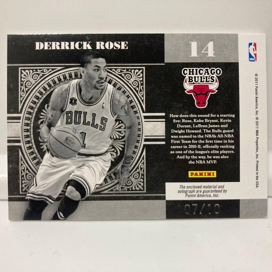 デリック・ローズ 直筆サイン 限定10枚 2011 Panini ブルズ - メルカリ