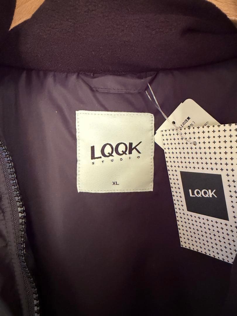 新品LQQK Studio PUFF DOWN JACKET -BLACK XL