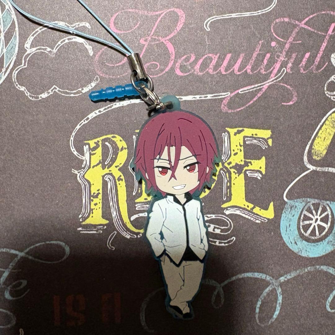 Free! 松岡凛 ラバーキーホルダー スマホストラップ - メルカリ