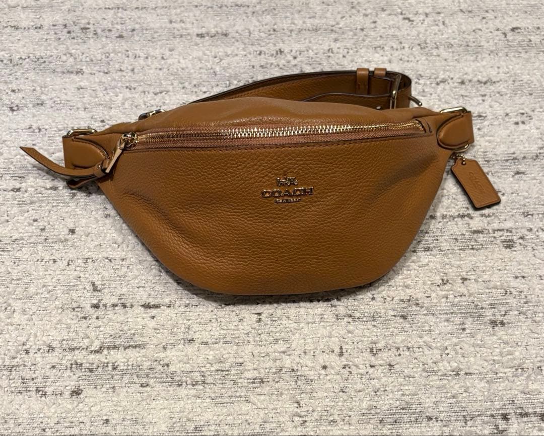 COACH ボディバック ウエストバッグ ブラウン オールドコーチ ☆USA製 レザー ウエストポーチ ブラウン ボディバッグ