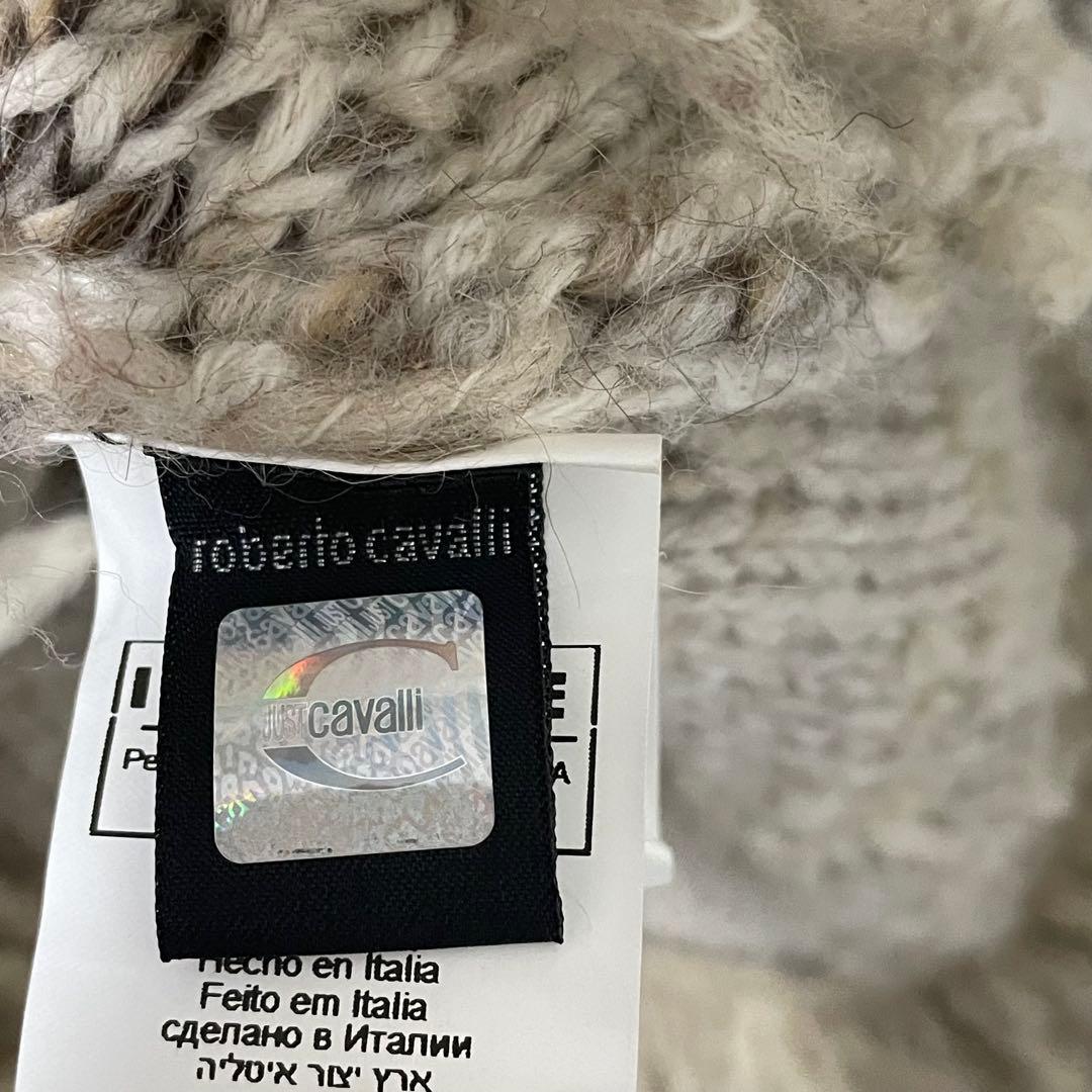 Just Cavalli /ニットポンチョ パーカー 38 ベージュ系 a535