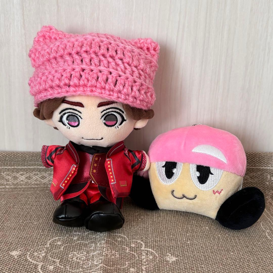 ちびスト WEST. 小瀧望 ニット帽 猫耳♡ピンク③ ハンドメイド - メルカリ