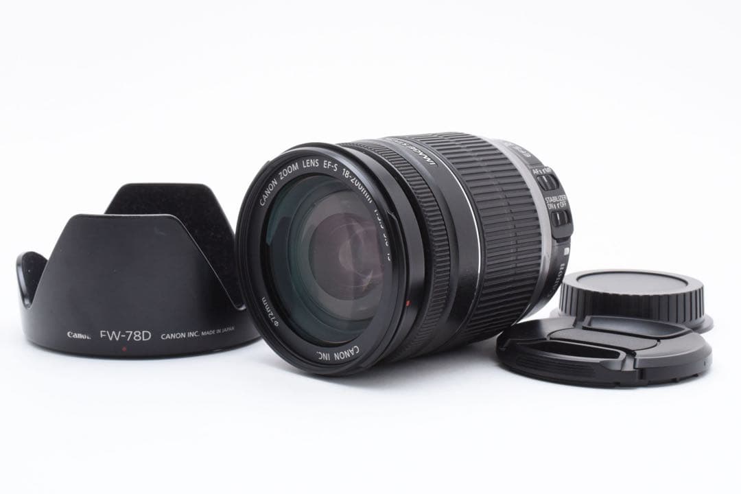 【美品】キヤノン CANON EF-S 18-200mm F3.5-5.6 IS