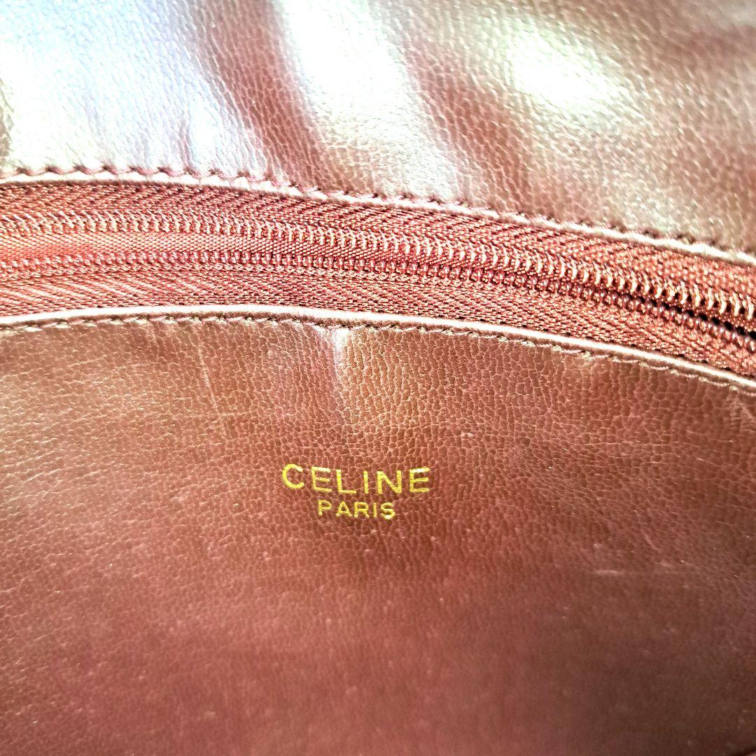 ✨️超美品✨️CELINE セリーヌ Cマカダムキャンバス カーフワイン