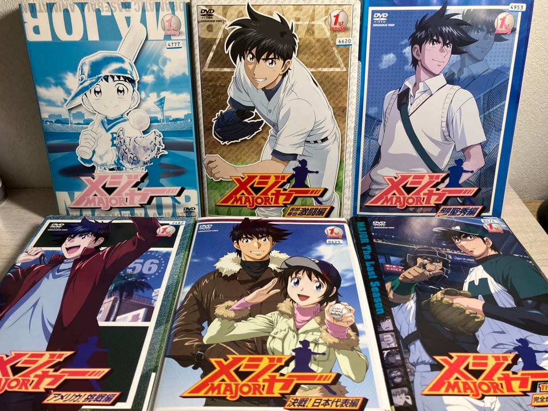 メジャー MAJOR 1期~6期 レンタルDVD アニメ 全巻セット - メルカリ