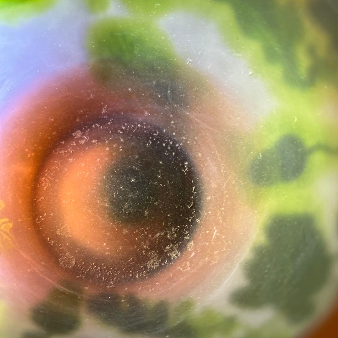 エミール・ガレ 第二期工房酸化腐食彫花入 木箱 幅約14