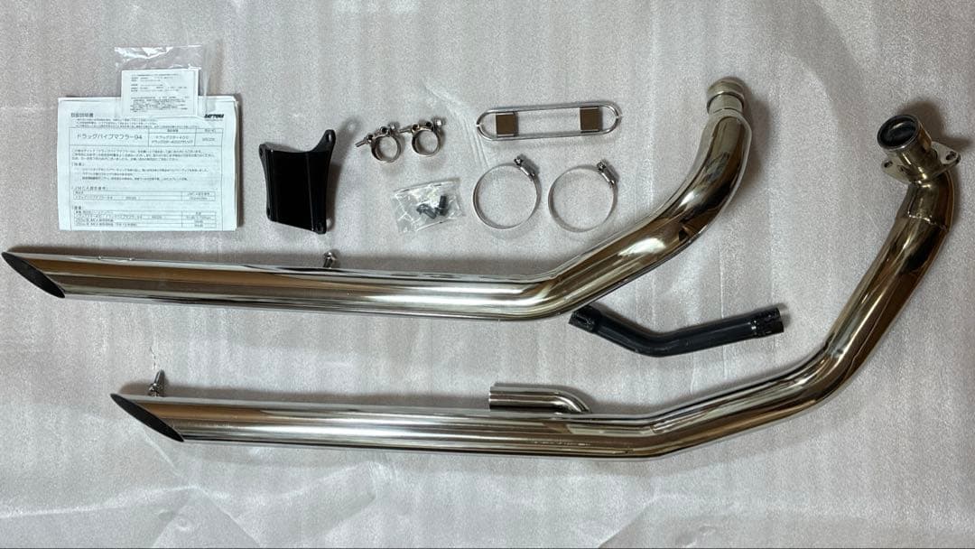 ドラッグスター400 デイトナドラッグパイプマフラー ドラッグパイプマフラー（ステンレス製バフ仕上げ）｜株式会社デイトナ