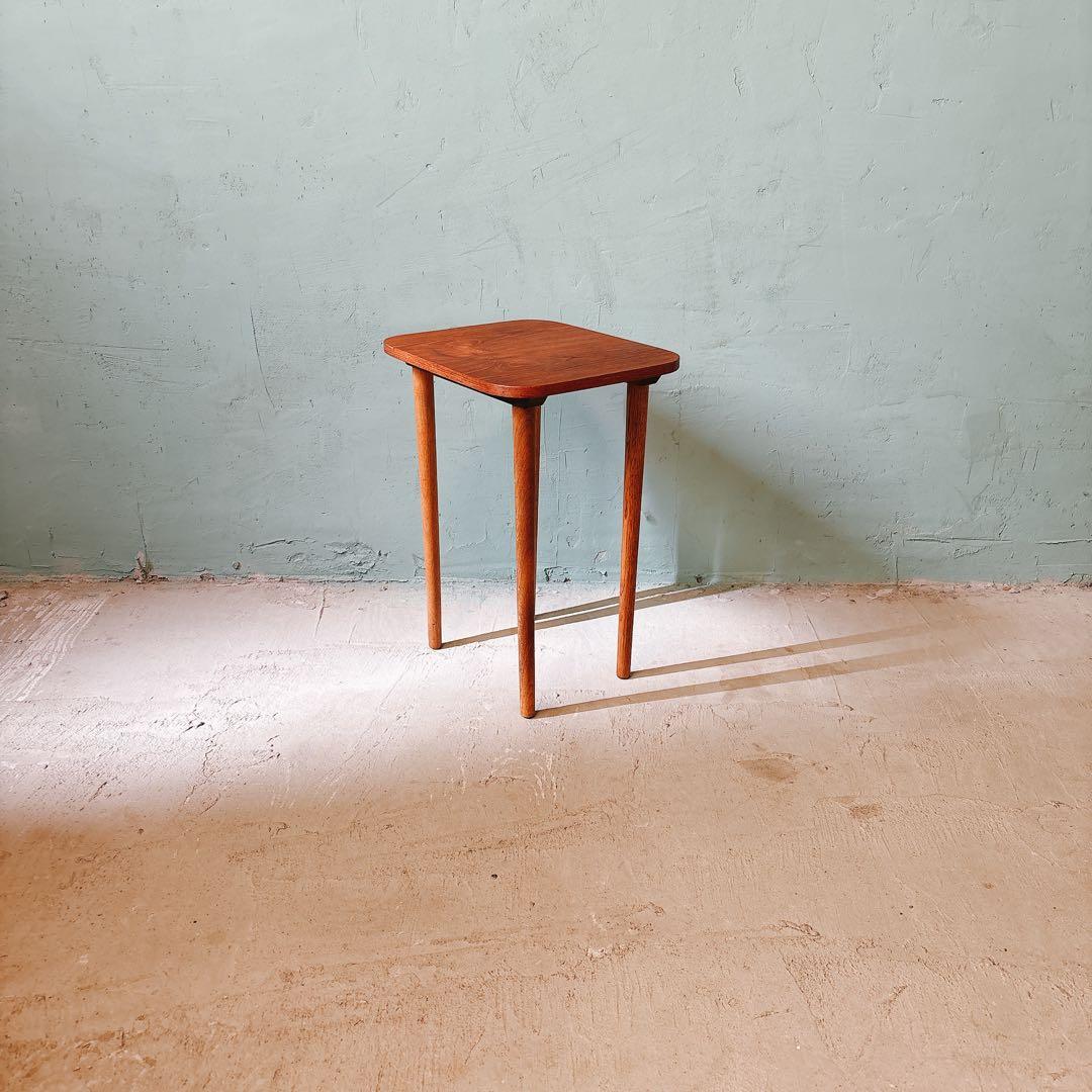 デンマーク　チーク材　サイドテーブル　北欧家具　北欧ビンテージ デンマーク チーク材 サイドテーブル 北欧家具 北欧ビンテージ - メルカリ
