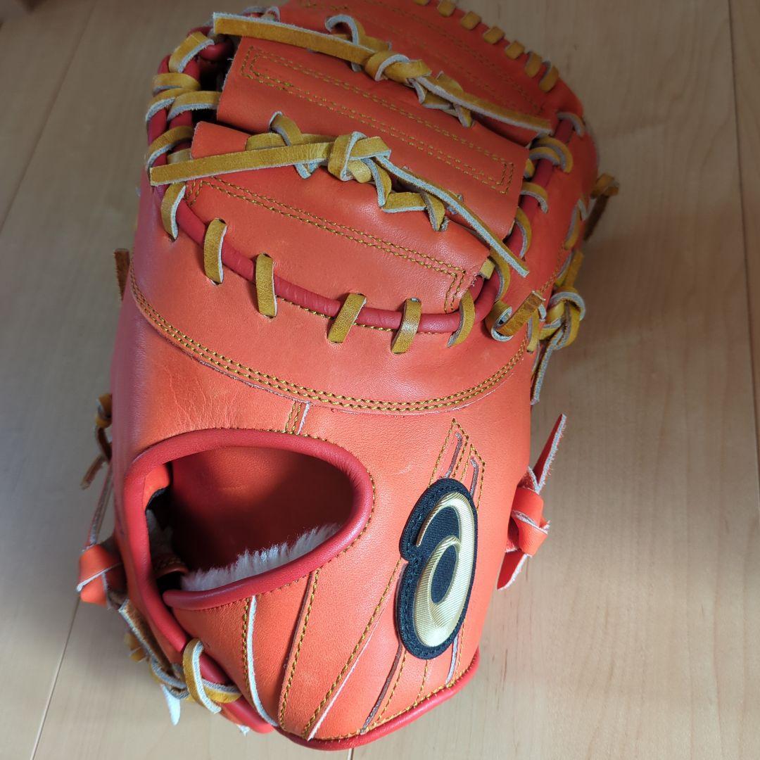 アシックスGOLDSTAGE SPEED グローブ オレンジ アシックス ゴールドステージ スピードテックQR 投手グローブ | 中古