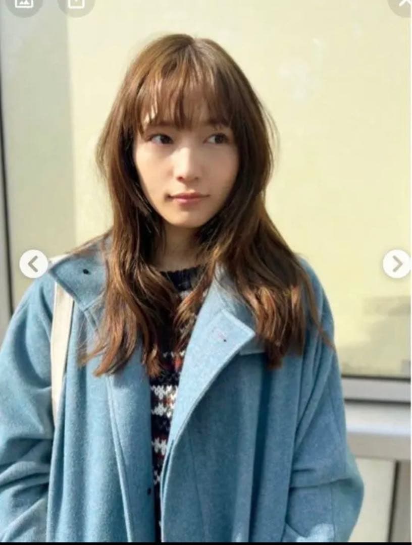 新品タグ付サイレント川口春奈着用CITEN スタンドカラー ポンチョ激似