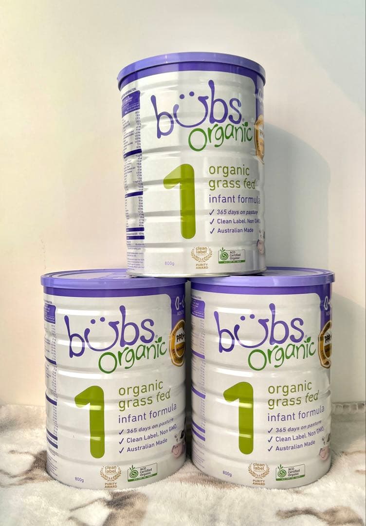 Bubs バブズオーガニック　ステップ1 Bubs（バブズ）オーガニック粉ミルク ステップ1（0～6カ月）大缶 800g