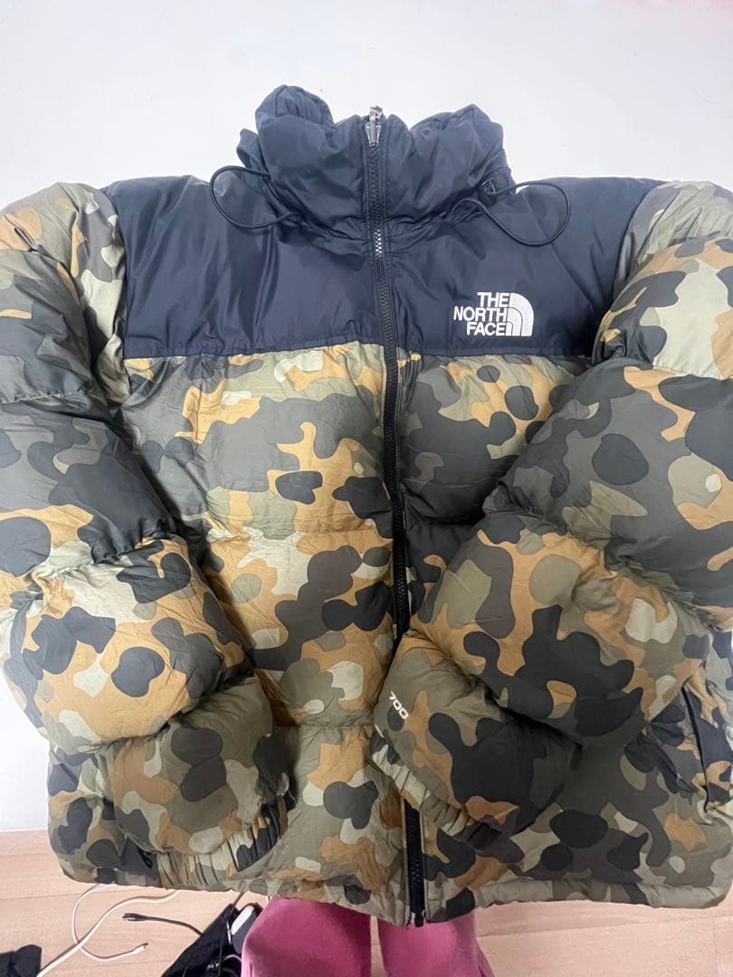 THE NORTH FACE カモフラージュ ダウンジャケット M ザ・ノースフェイス カモフラージュ柄 ダウンジャケット メンズ SIZE M