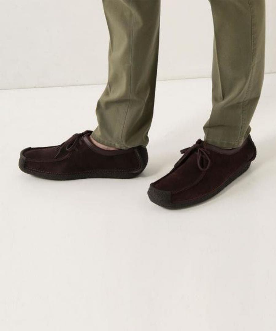 クラークス　ナタリー　スエード　ダークブラウン　UK7.5 US8 25.5cm